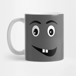 Black and white face cartoon Mug